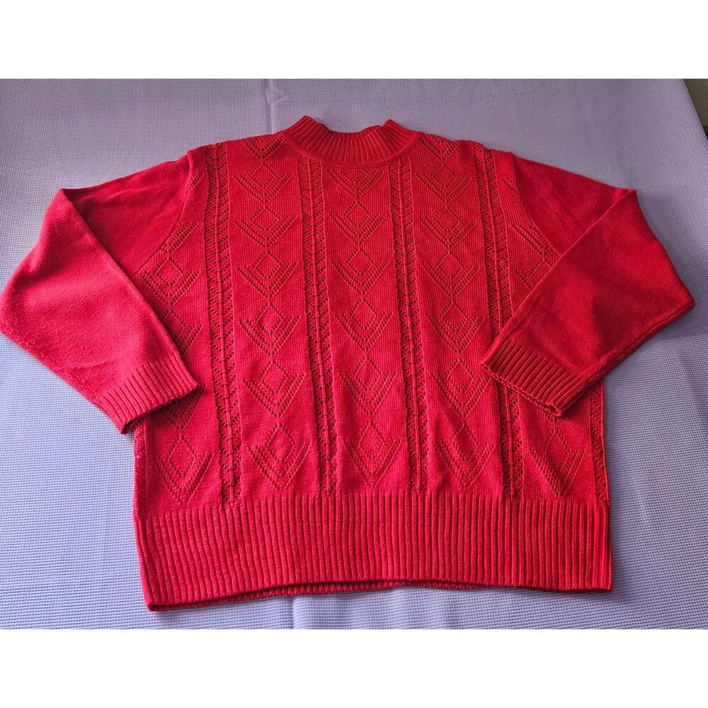 Vicki Wayne, Red, Top, Size: 1X